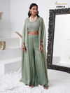 Amoha C2081 Chinon Embroidery Readymade Indo Western Exporters In India