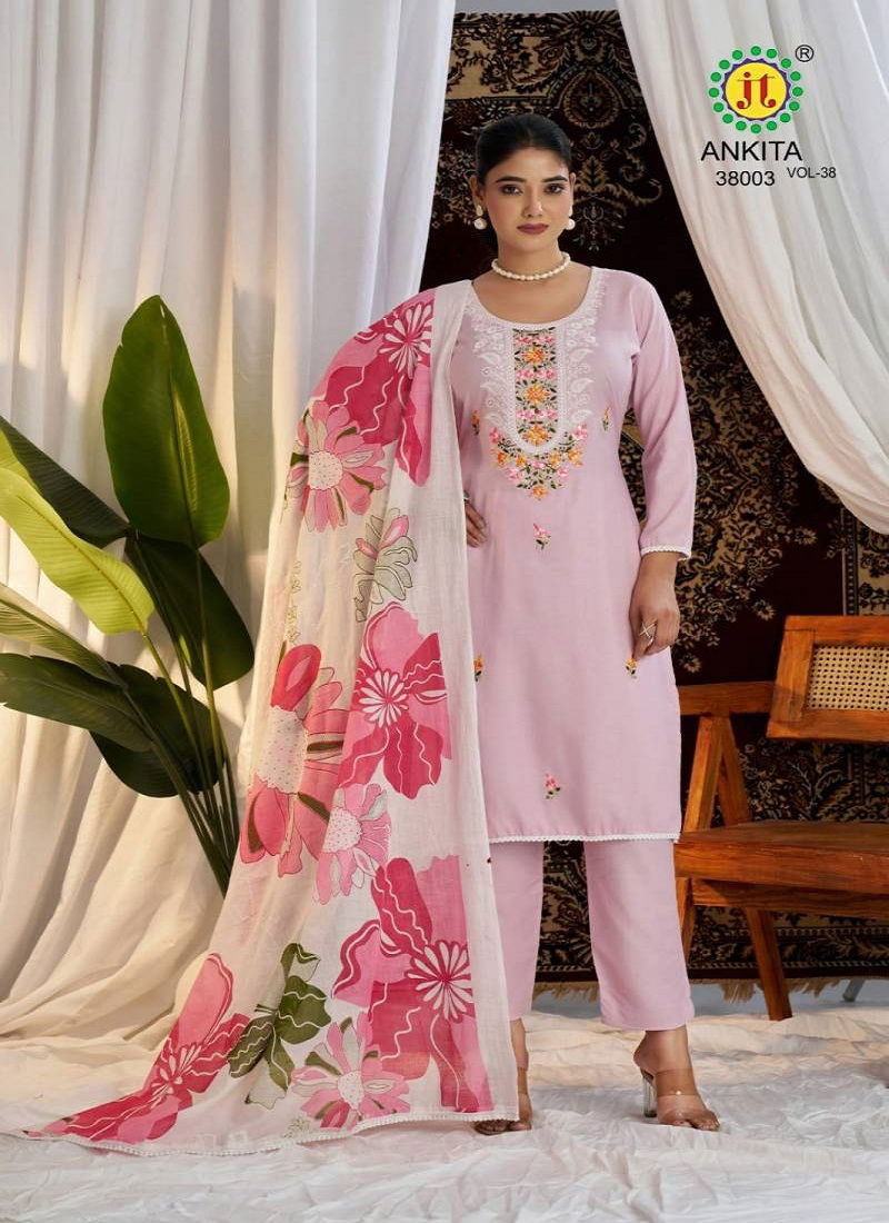 Ankita Vol 38 By Jt Rayon Printed Dress Material Best Wholesale Shop In Surat