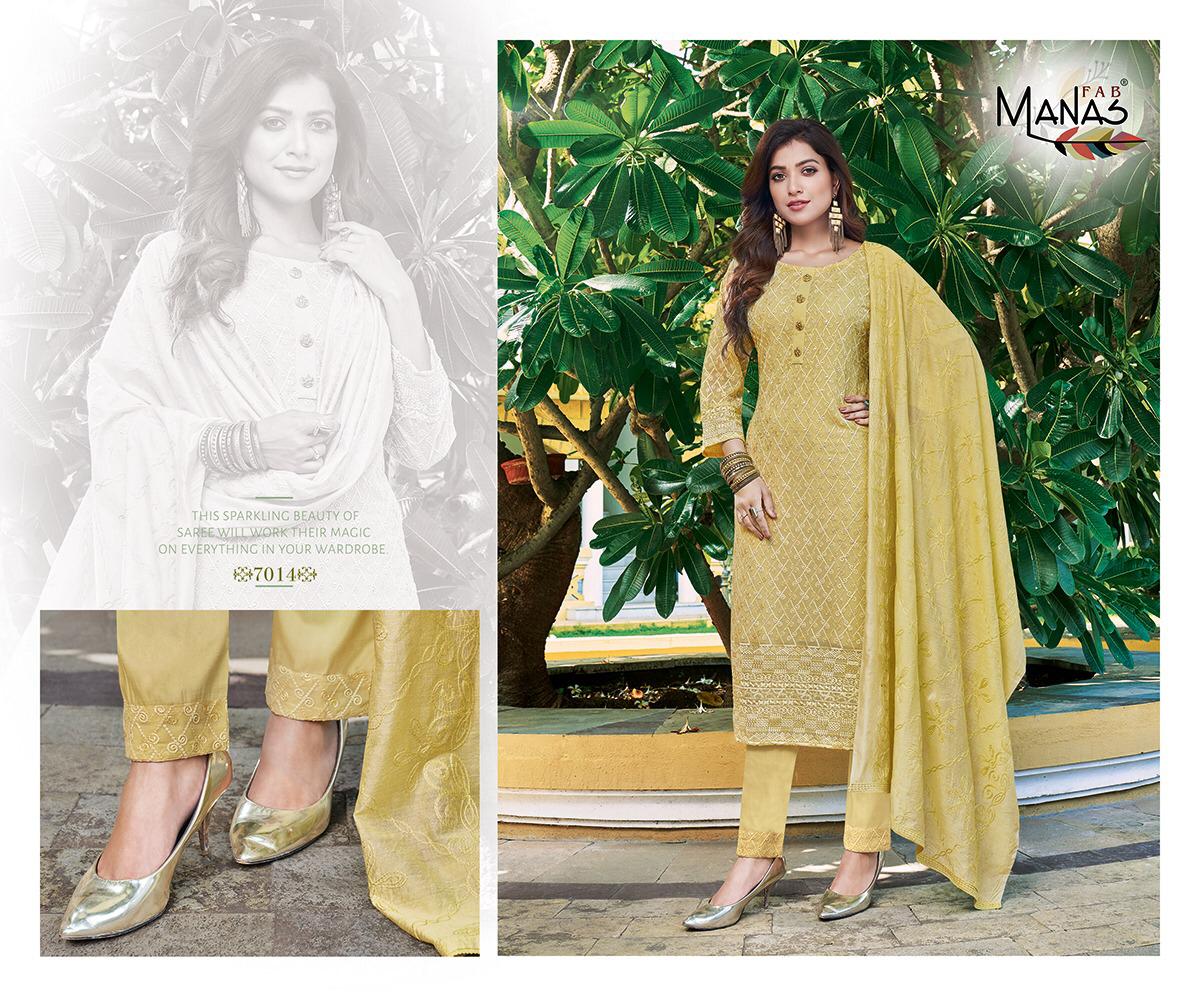 Manas Schiffli 3 Georgette Fancy Festive Wear Ready Made Designer Collection
