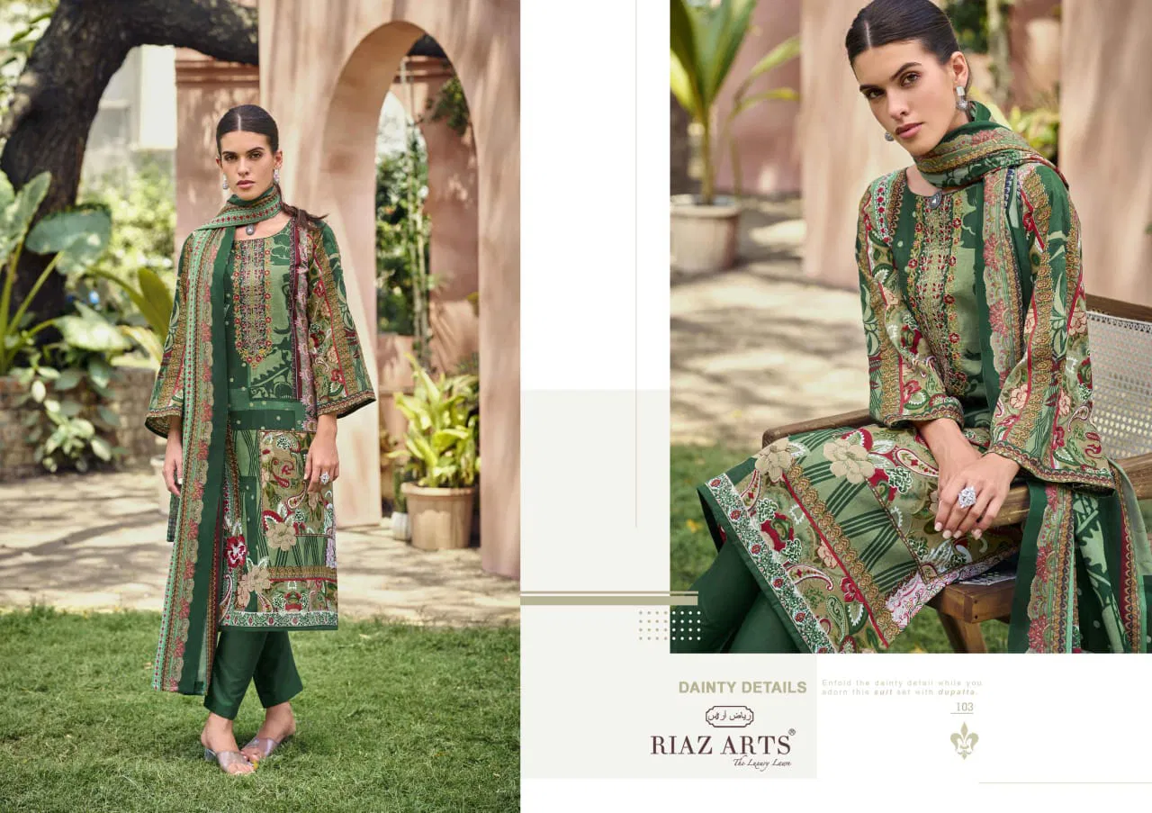 Musafir By Riaz Arts Lawn Digital Printed Dress Material Wholesalers In Delhi
