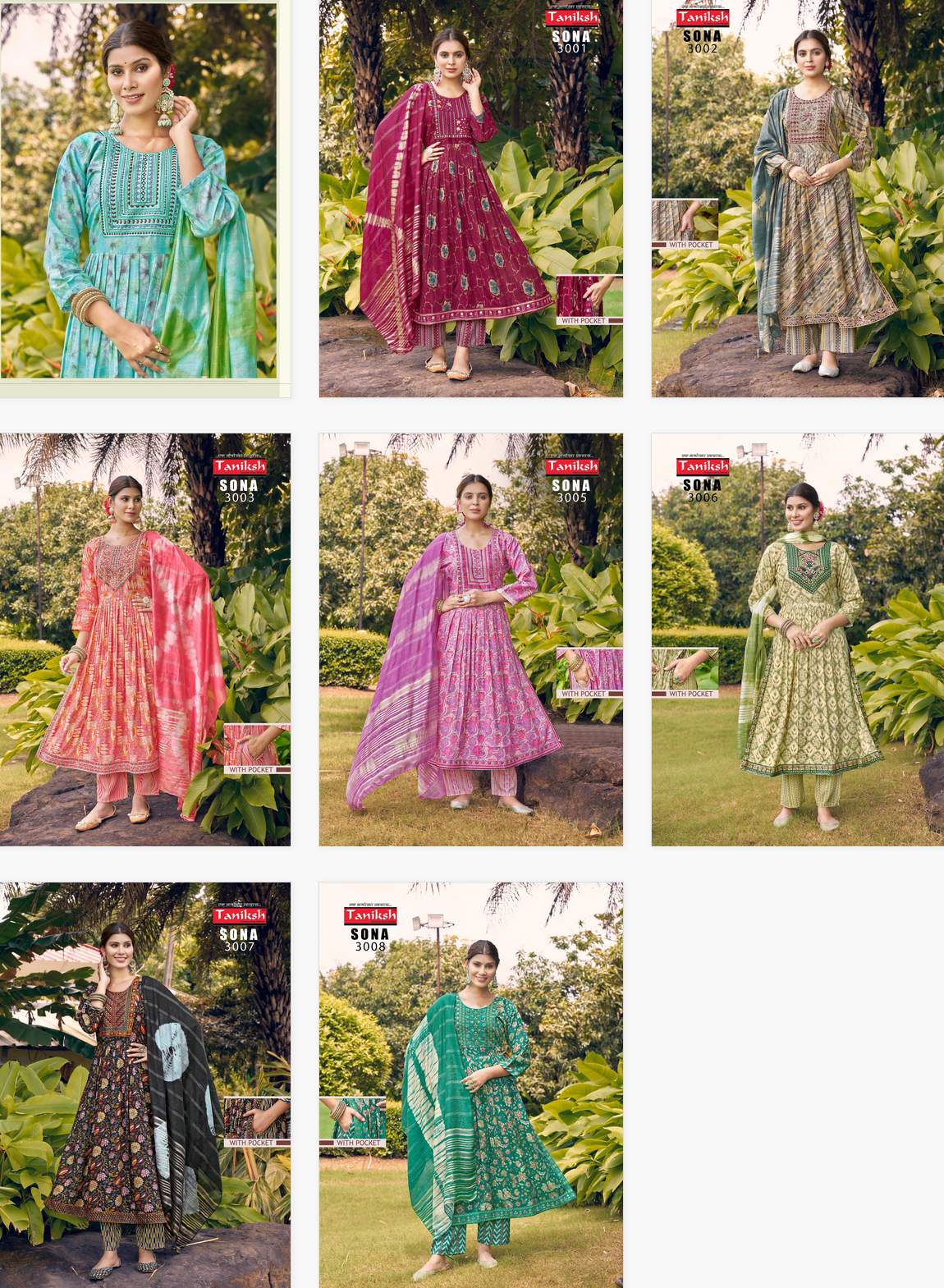 Sona Vol 3 By Taniksh Printed Kurti With Bottom Dupatta Orders In India