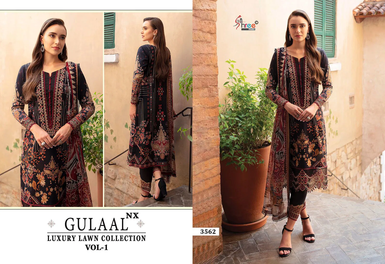 Gulaal Luxury Lawn Collection Vol 1 Nx By Shree Cotton Wholesale Pakistani Suits Wholesale