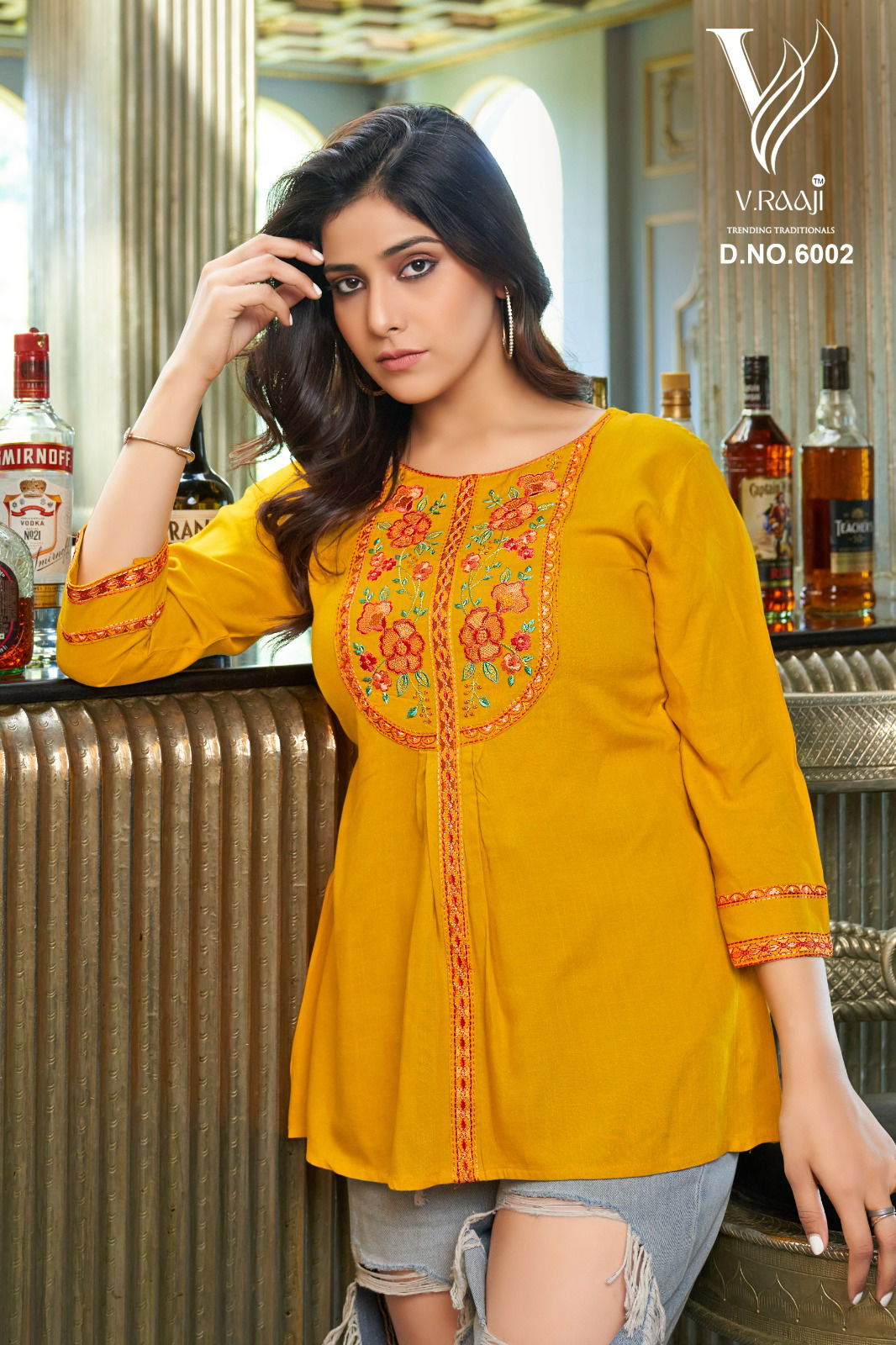 V Raaji By Topsy Western Wear Rayon Ladies Top Catalog