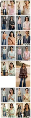 Naisha K 825 Cotton Printed Fancy Short Top Wholesale In India