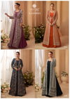 Kasmira By Sayuri Chinon Silk Wholesale Gown Jacket With Belt In India
