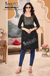 Mallipoo 1 By Sangeet Rayon Embroidery Designer Surat Kurti Wholesale Market
