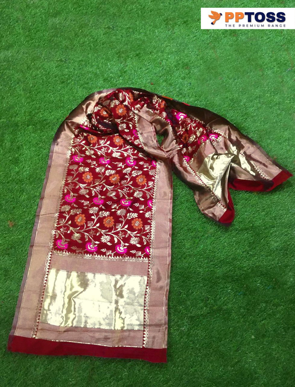 Pptoss Banarasi Silk Dupatta 3 Designer Printed Dupatta Collection
