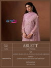 Arlett By Vipul Lavender Organza Embroidery Designer Salwar Suits Exporters In India