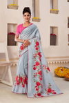Art Lenen Vol 2 By Sanskar Fancy Flower Print Sarees Wholesale Clothing Distributors In India