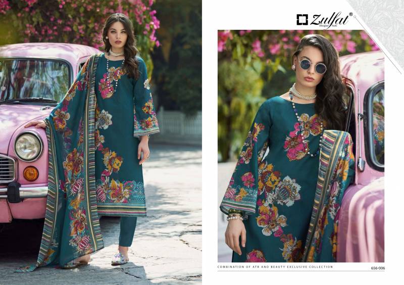 Bahaar By Zulfat Cotton Printed Fancy Dress Material Wholesale Kurti In India