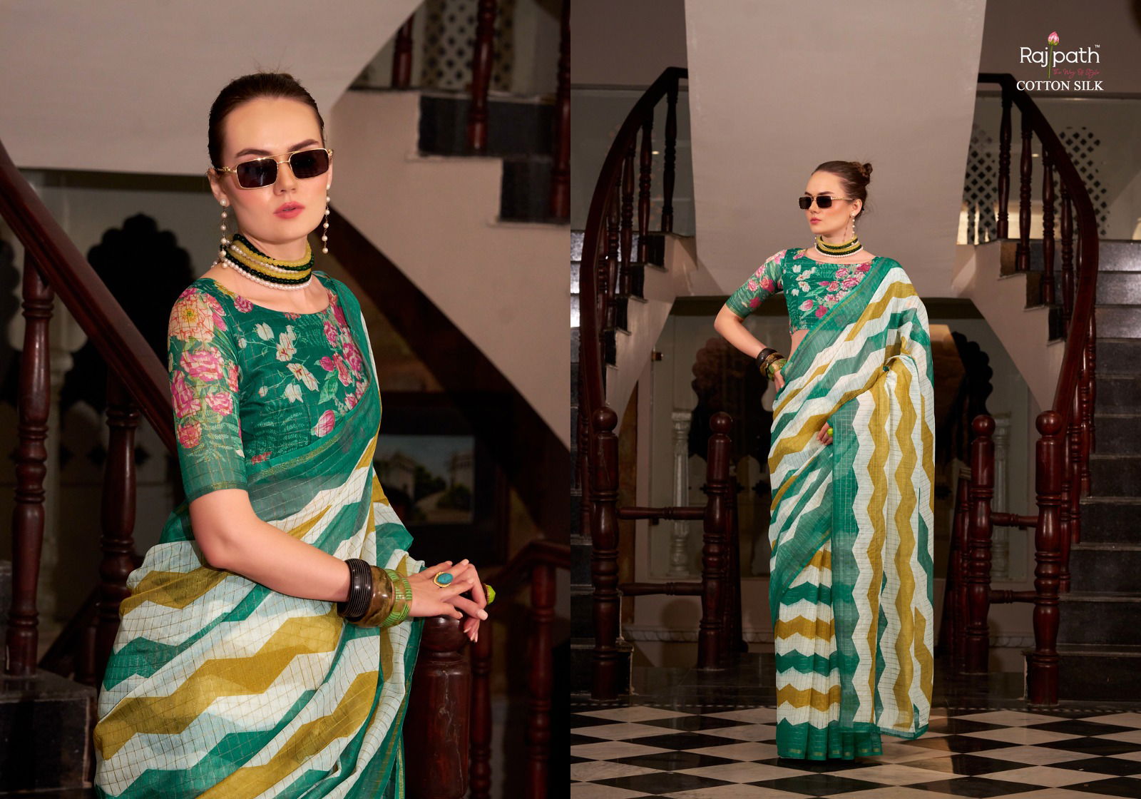 Rang De Basanti By Rajpath Linen Cotton Silk Saree Wholesale Online