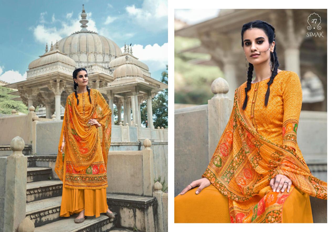 Glossy Blossom 27 Latest Designer Printed Salwar Suit Collection With Pure Bemberg Chiffon Digital Print Dupatta 