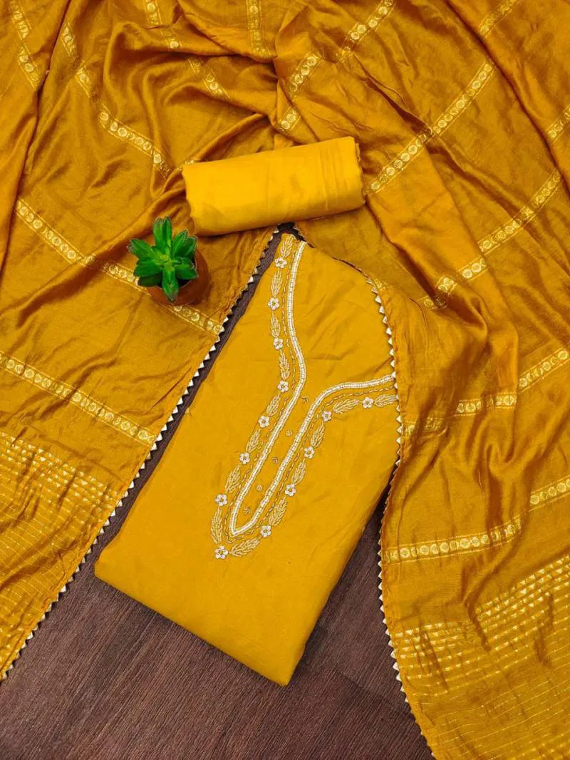 Color Set 9058 Fancy Cotton Silk Dress Material Wholesale Suppliers In Mumbai