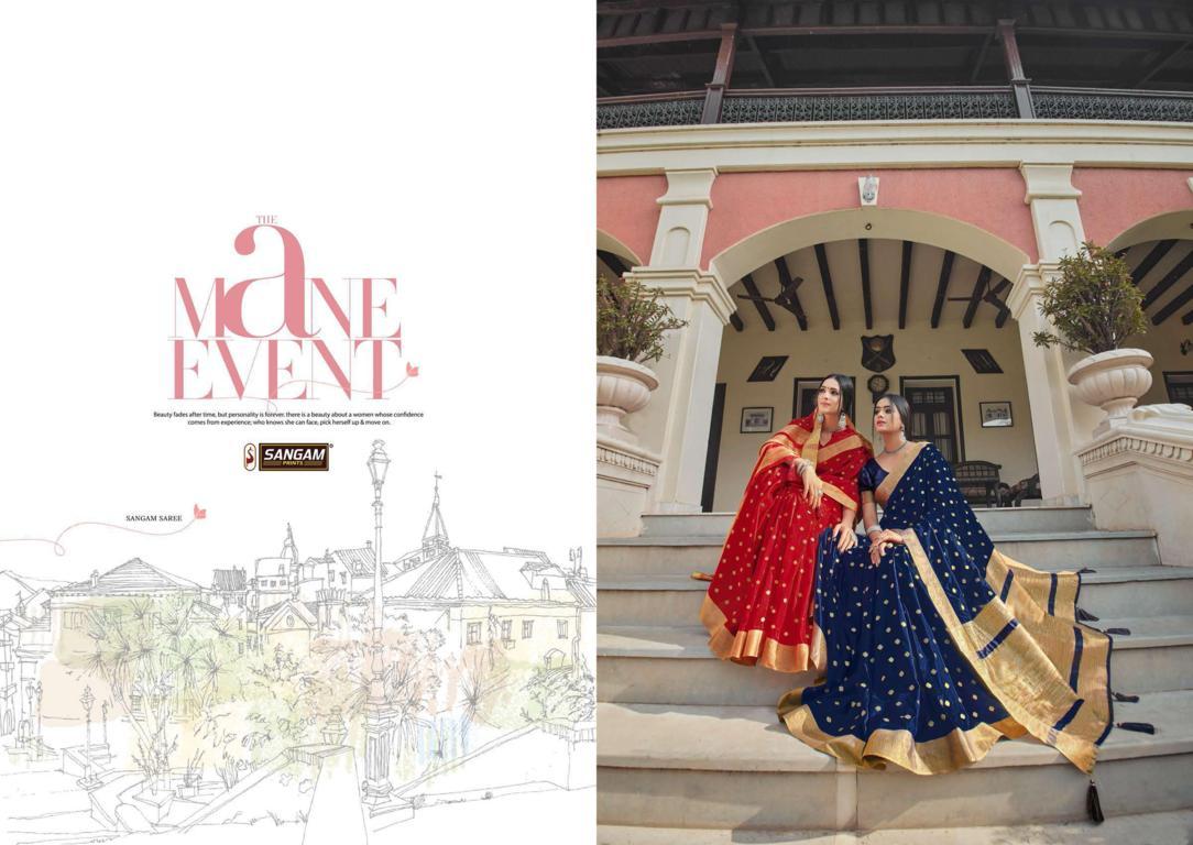 Sangam Tara Sitara Latest fancy Designer Feavy Festive wear Handloom Silk Sarees Collection
