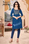 Mallipoo 1 By Sangeet Rayon Embroidery Designer Surat Kurti Wholesale Market