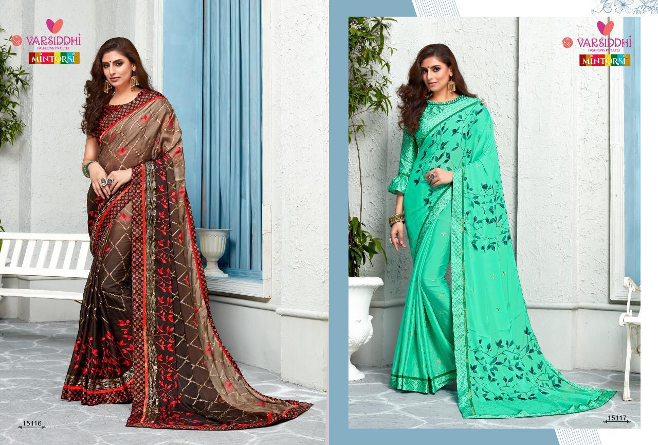 Jalkhi Varsiddhi Cadbury Chiffon Silk With Same Blouse Party Wear Designer Printed Saree's Collections
