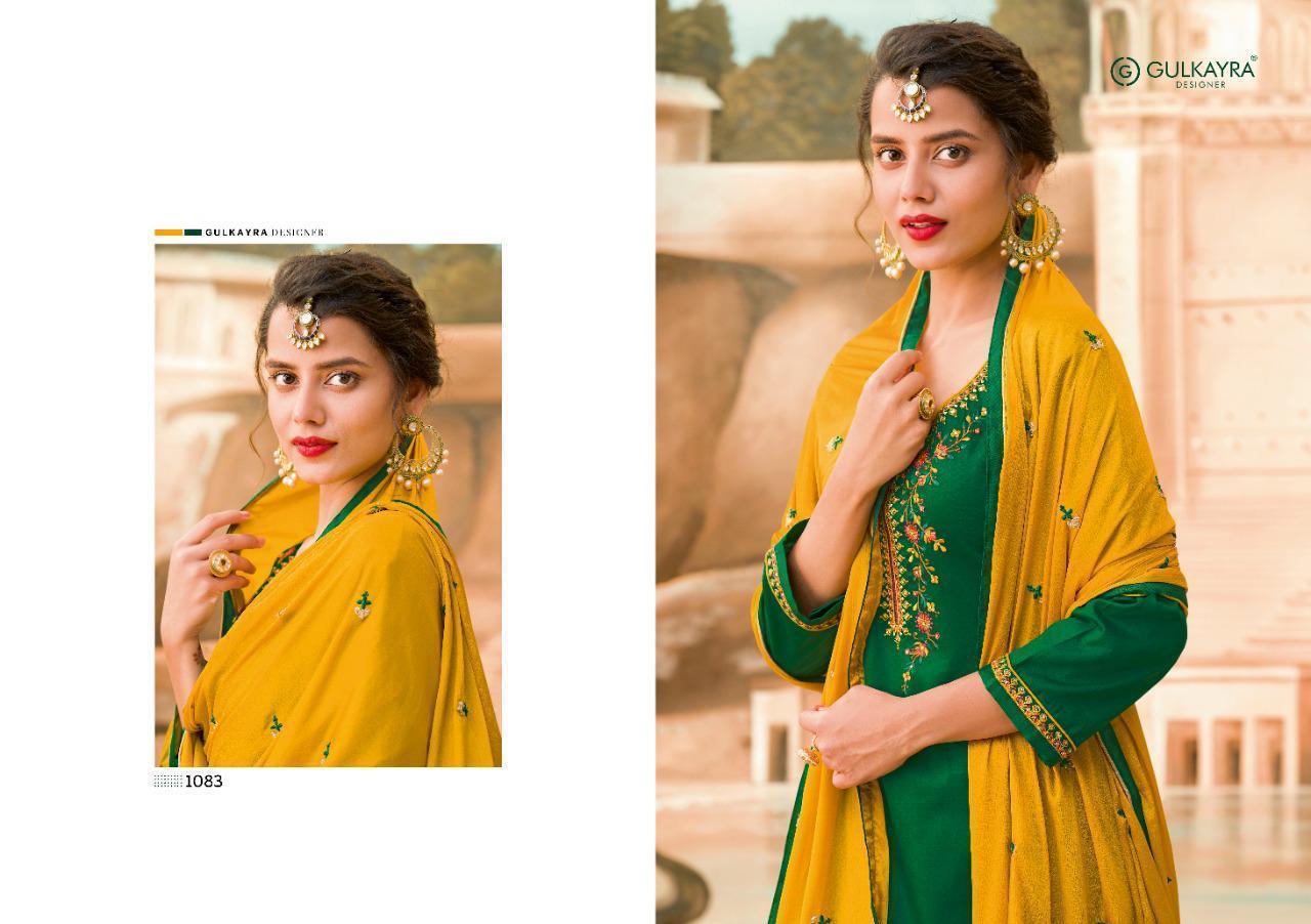 GULKAYRA DESIGNER MANNAT Latest Fancy Designer Festive Wear Jam Silk With Heavy Embroidery With Diamond Salwar Suit Collection