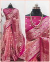 Aab Kanchivaram Silk Minakari Work Fancy Saree Wholesale In India