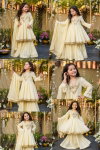 St D No 148 Soft Chinon Silk Embroidered Kids Salwar Suit