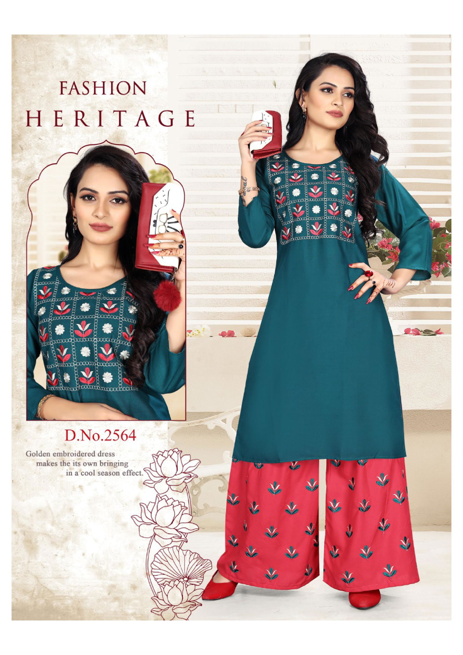 PAHAL Latest Fancy Designer Regular Ethnic Wear Rayon Printed Kurtis With Sahara Collection 