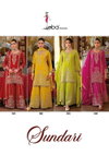 Sundari By Eba Chinon Designer Surat Readymade Suits Wholesale Market