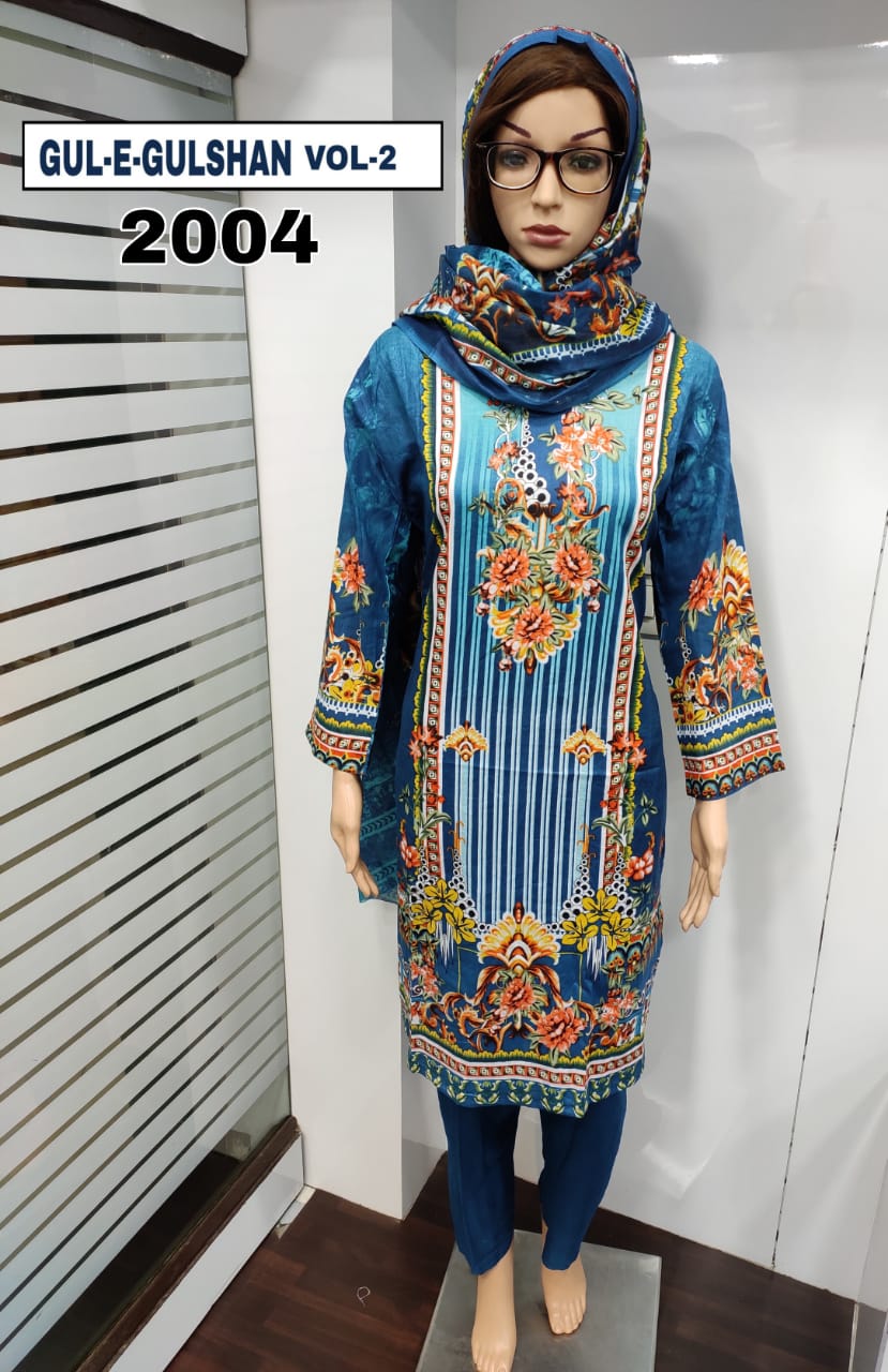 Gul E Gulshan Vol 2 Latest Designer Printed Pure Lawn Cotton Ready Made Salwar Suit Collection 