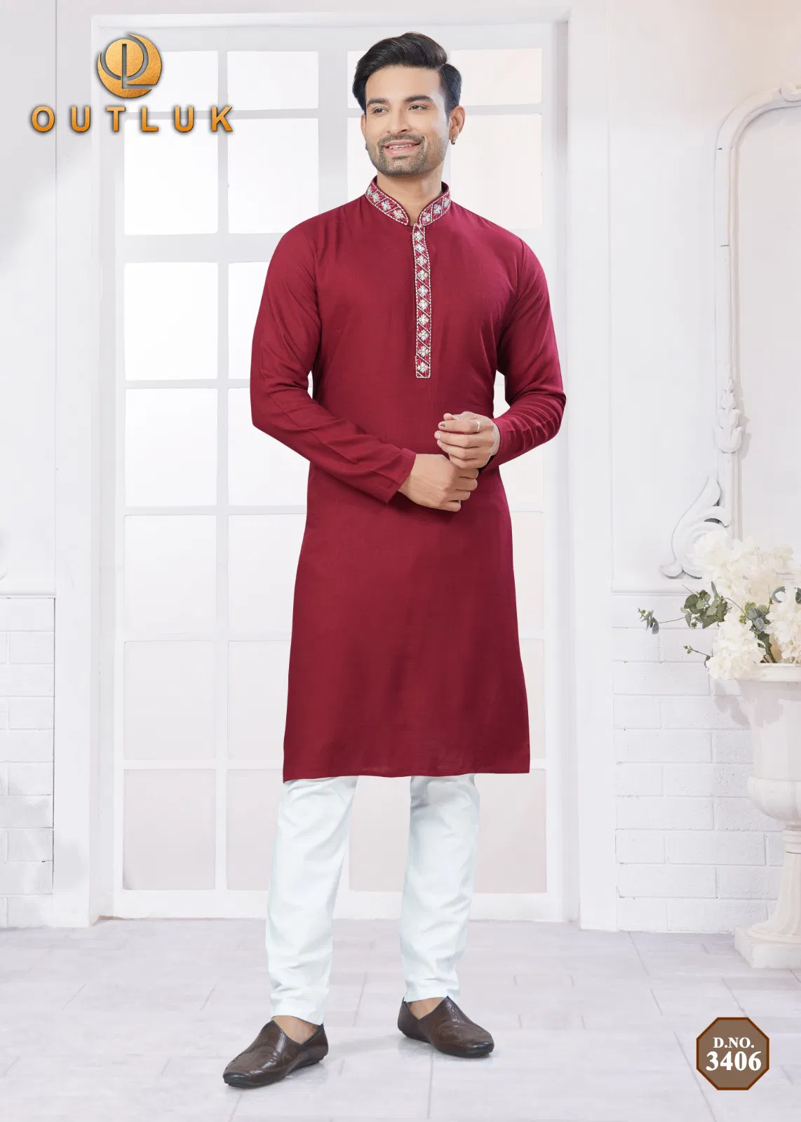 Outluk Wedding Collection Vol 34 Pure Cotton Mens Kurta Pajama Manufacturers