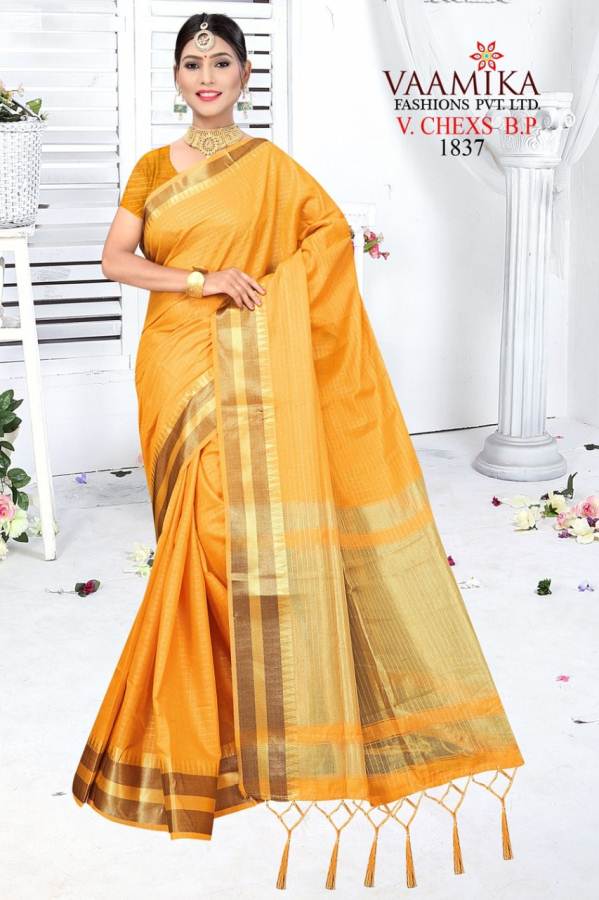 Vaamika V Chex Latest Collection Of Daily Wear Party Wear Stylish Saree Having Beautiful Border 