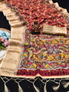 Scvc Gorma A Linen Silk Kalamkari Digital Printed Saree exporters in india