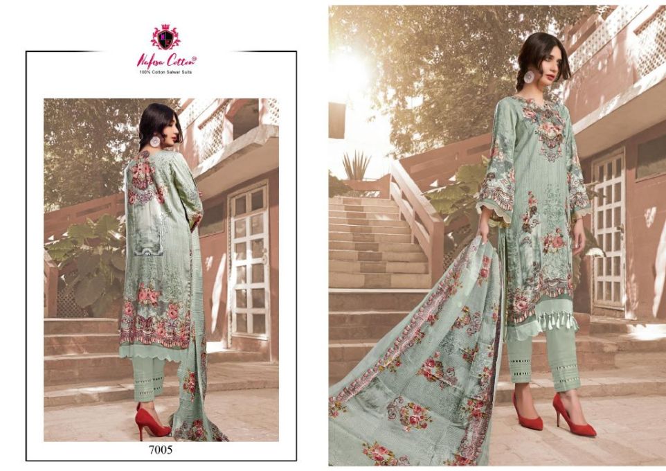 Nafisa Sahil 7 Casual Daily Wear Printed Karachi Cotton Dress Material Collection