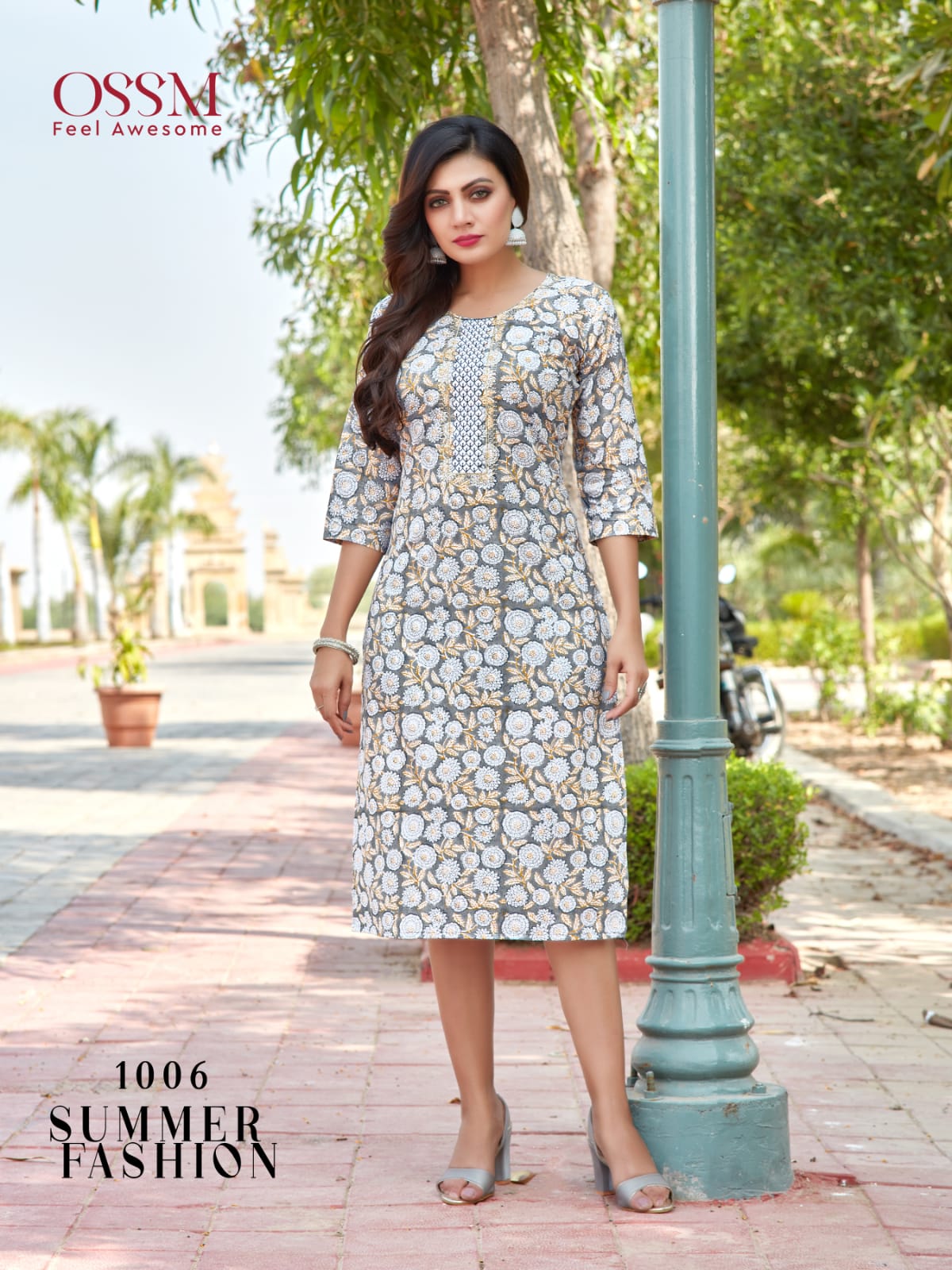 Ossm Summer Fashion Cotton Printed Regular Wear Kurti Collection
