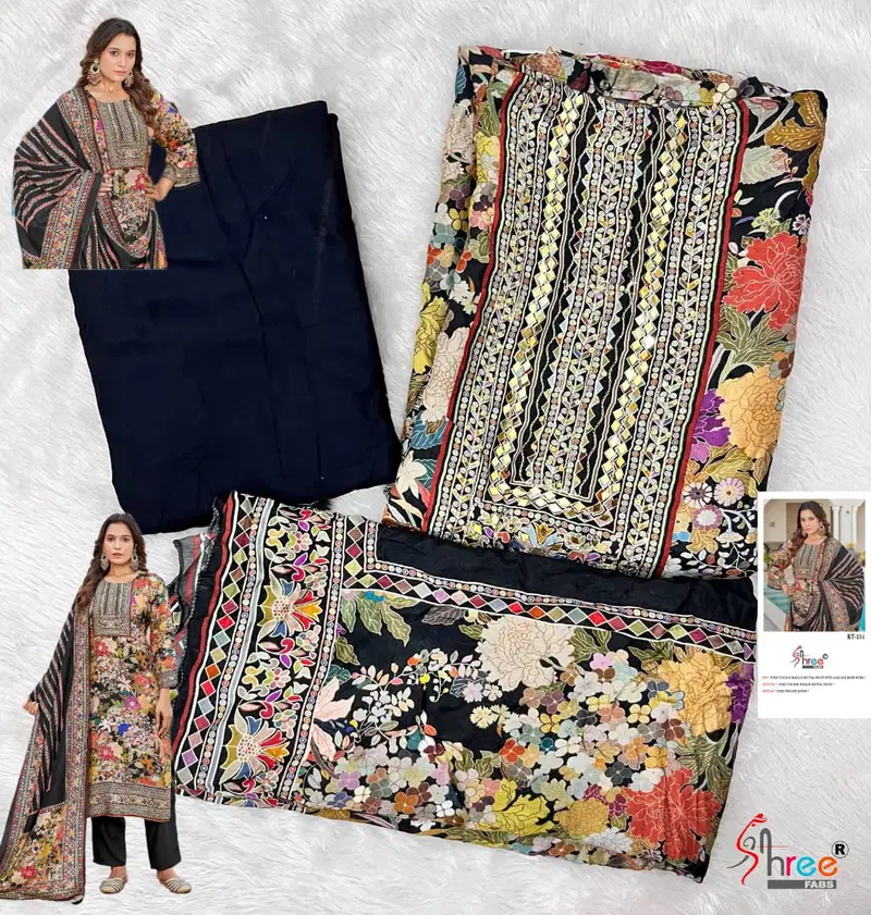 Kt 234 By Shree Viscose Maslin Digital Printed Salwar Suits Orders In India