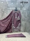 Hoor Tex 994 A To D Rayon Satin Embroidered Salwar Kameez