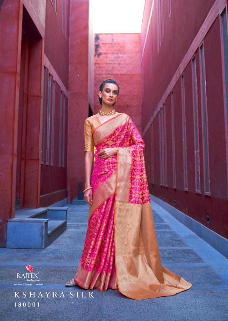 Rajtex Kshayra Latest fancy designer Wedding Ethnic Wear Silk Exclusive Saree Collection
