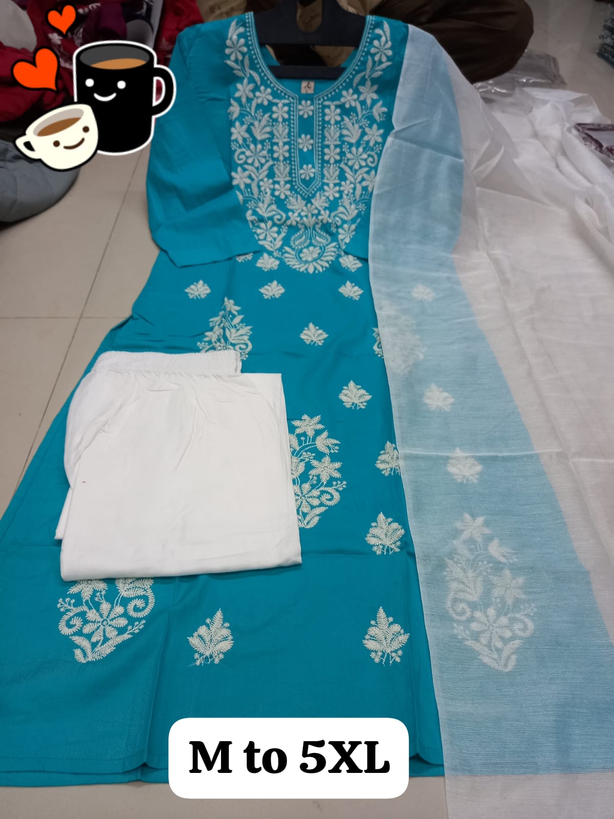 Virat Embroidery Work Kurti With Bottom Dupatta Catalog