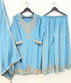 Bilqis B 265 A To D Chinon Embroidery Sharara Suits Wholesale Price In Surat
