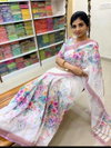 Mg 322 Linen Digital Printed Saree Catalog