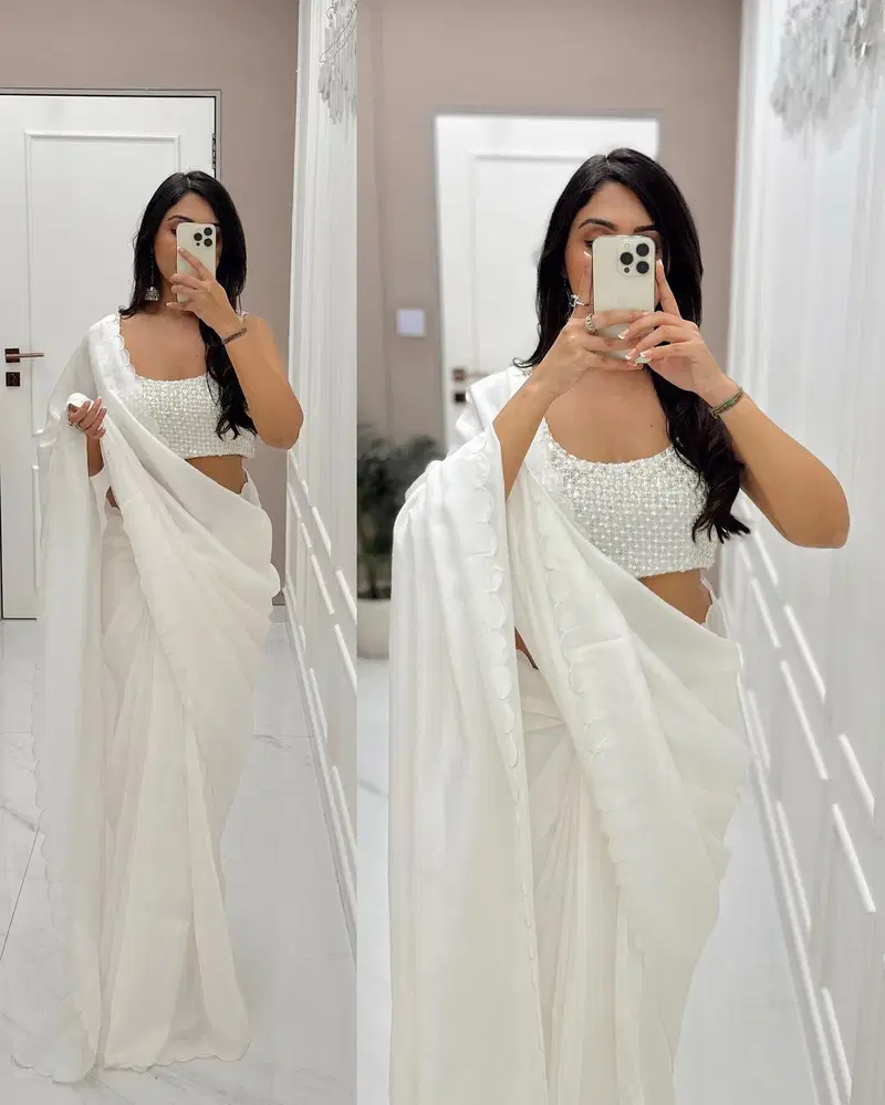 Gamthi By Tc White Designer Blouse Wholesale Saree Suppliers In Mumbai