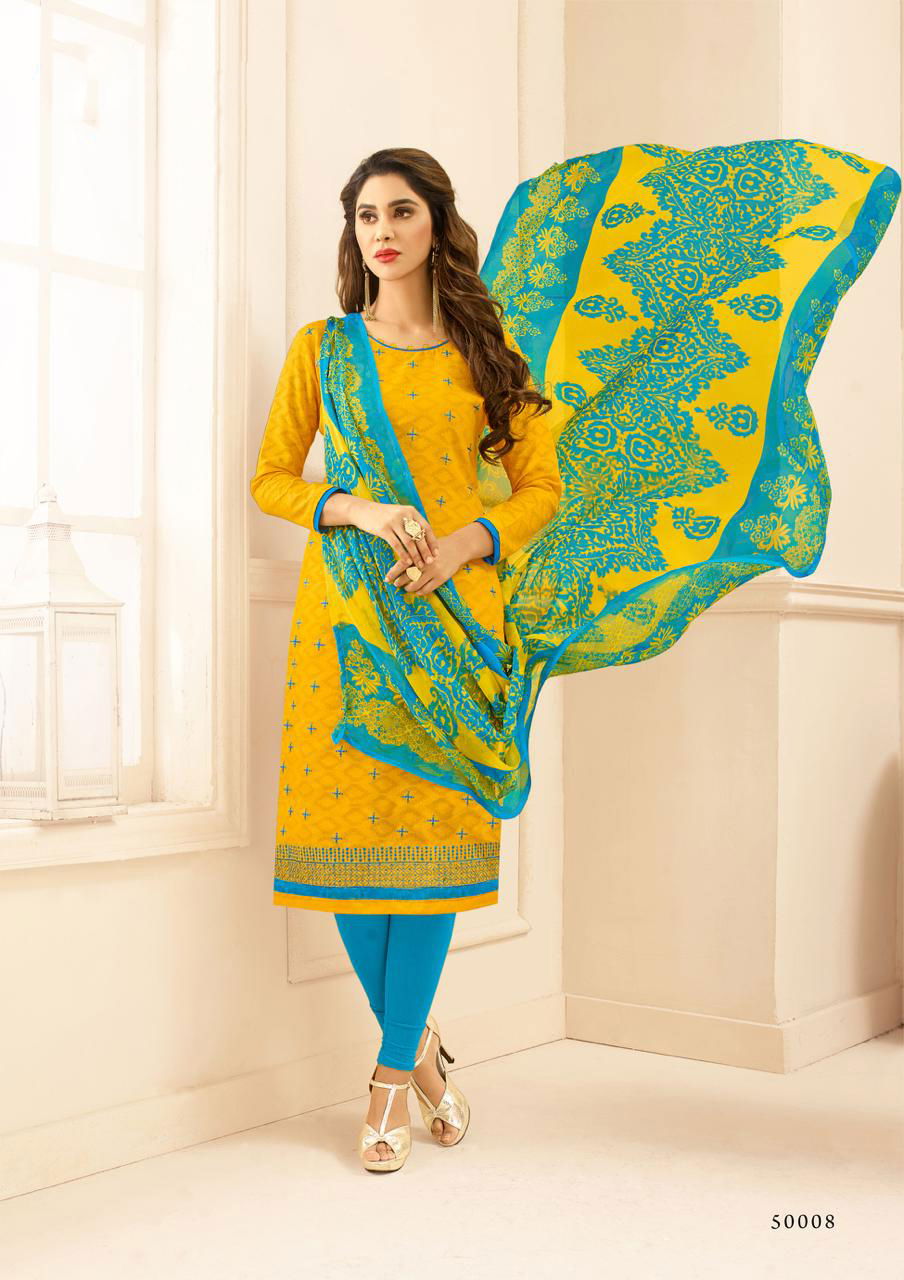 K Divanshi Designer Printed Cotton Dress Material