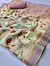 VK4156 Linen Digital Printed Saree Catalog
