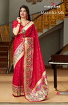 Manjubaa Maanika Latest Designer Pure Silk Casual Wear Printed Sarees Collection
