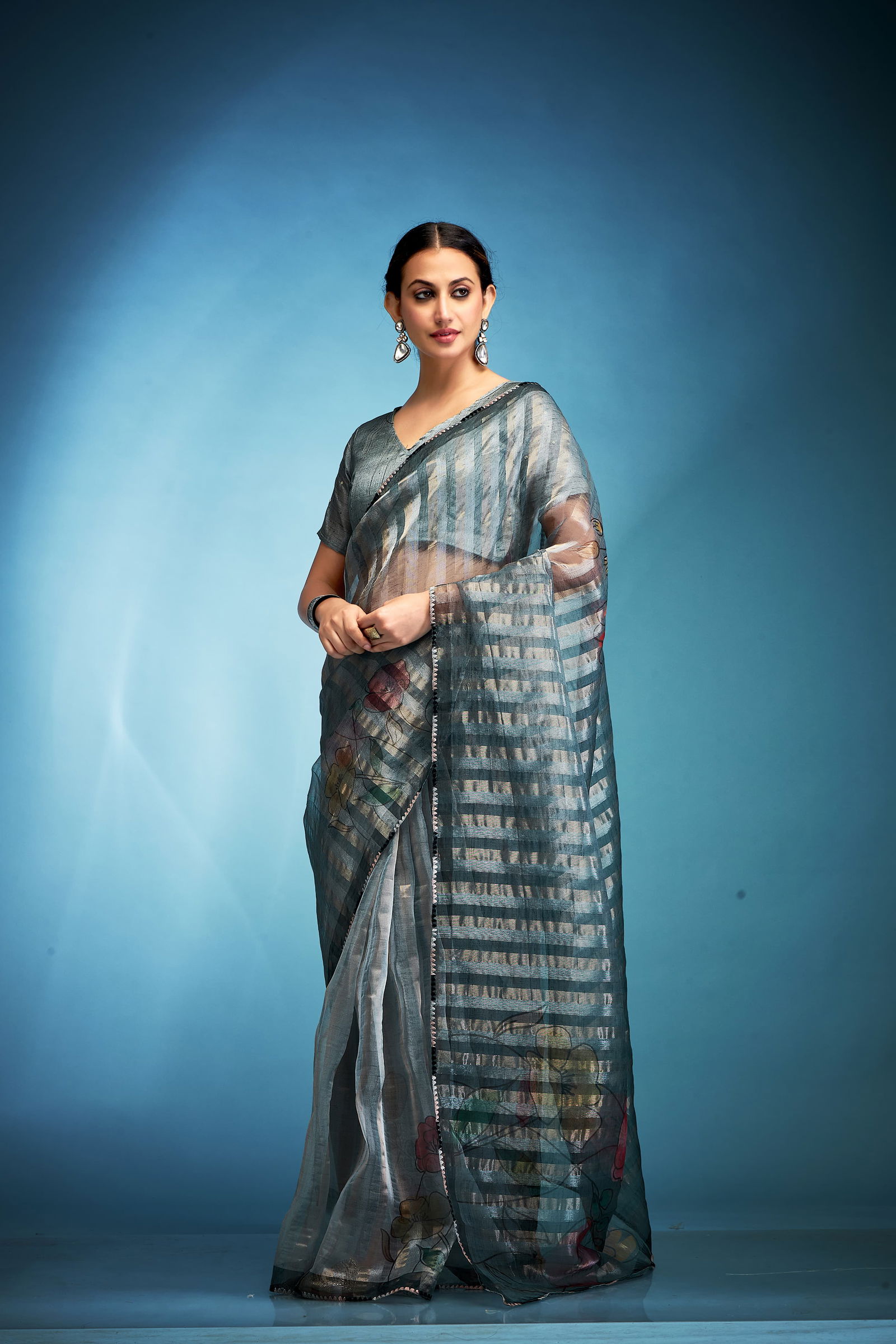 Klanjali By Kala Jamun Tissue Silk Designer Saree Exporters In India