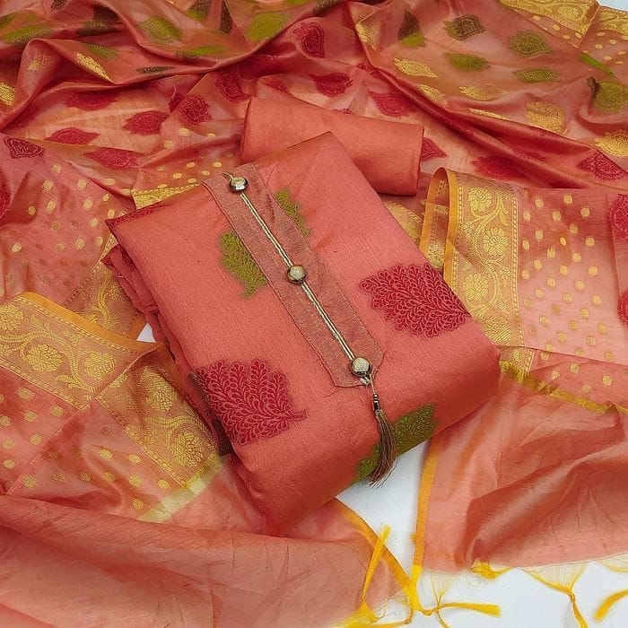Original Banarasi Suits 1 Latest Designer Regular Wear Drees Material