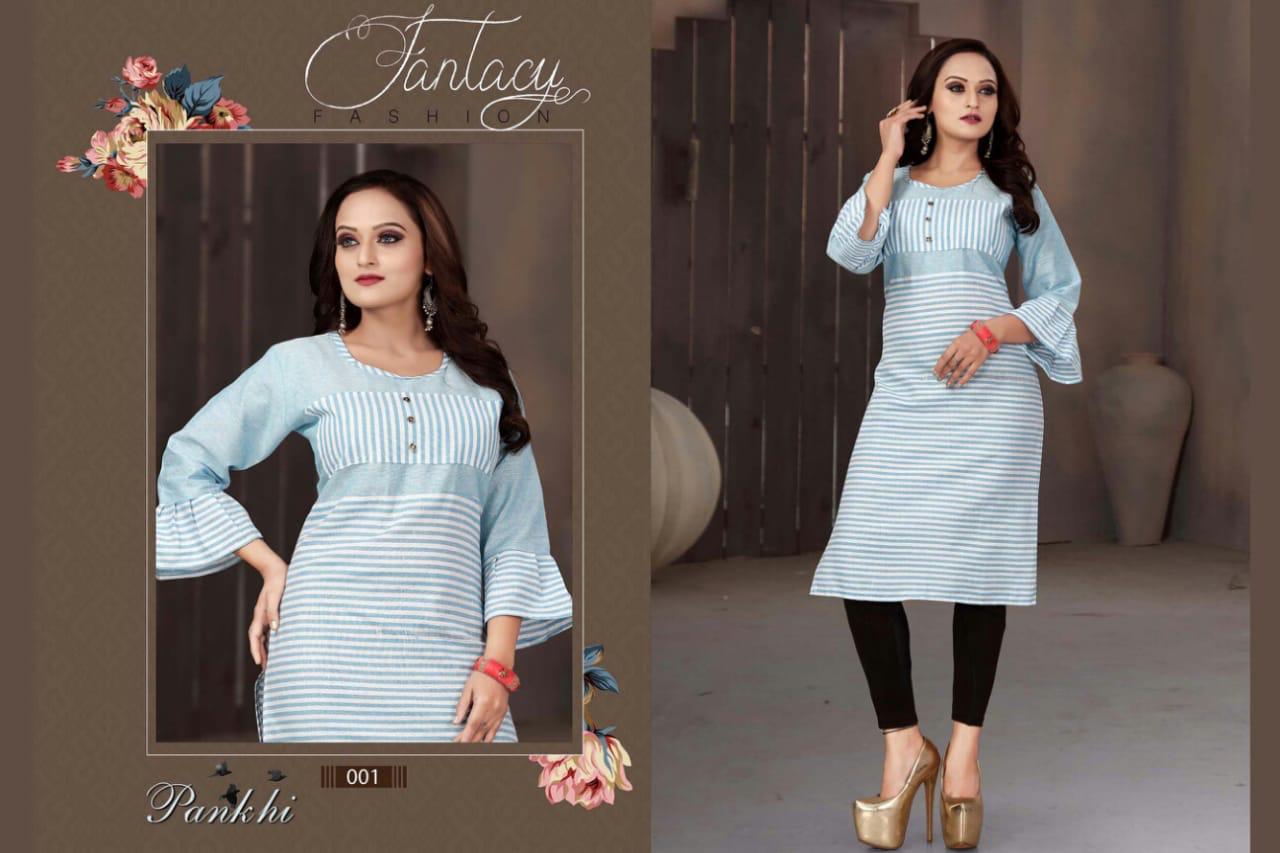 Aagya Pankhi Latest Casual Wear Printed Cotton Kurti Collection
