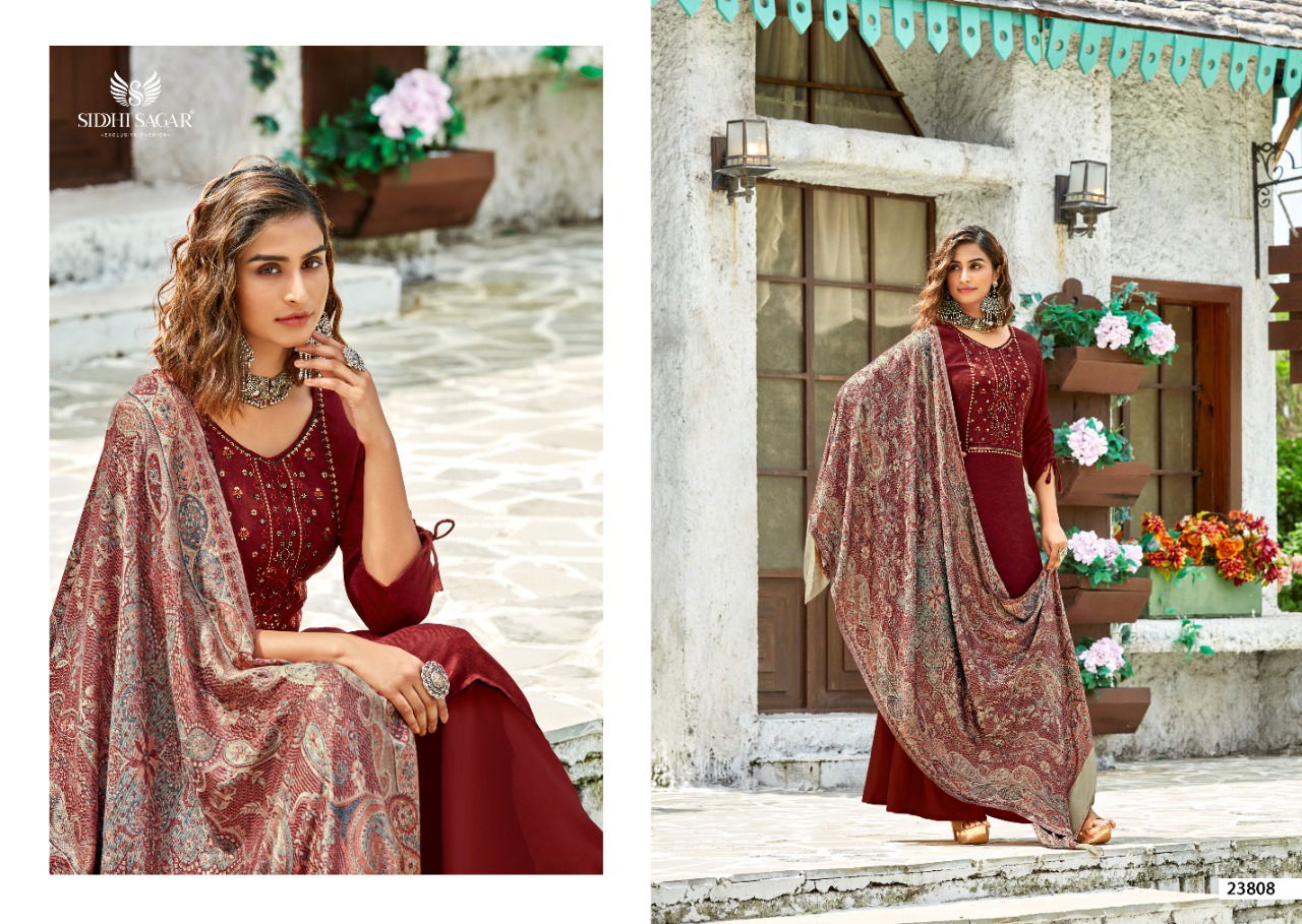 Siddhi Sagar Zainab Winter Wear Latest Designer Fancy Pashmina Collection