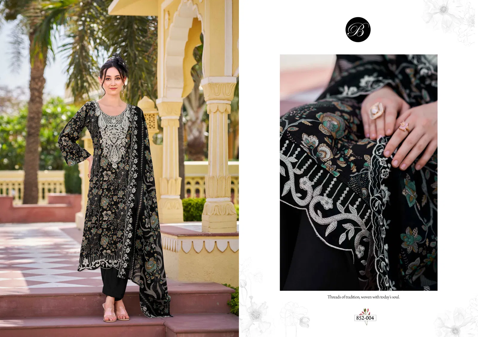 Tanaya By Belliza Viscose Rayon Printed Dress Material Wholesalers In Delhi