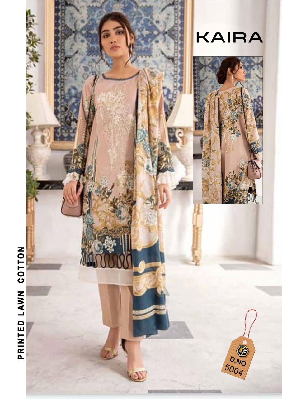 Keval Kaira 5 Karachi Cotton Casual Wear Printed Designer Dress Material Collection
