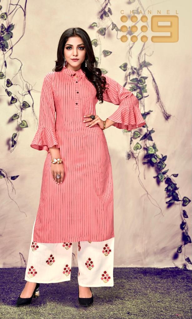 C9 Seltos Latest Designer fancy Ethnic Wear Rayon Kurti With Bottom Collection
