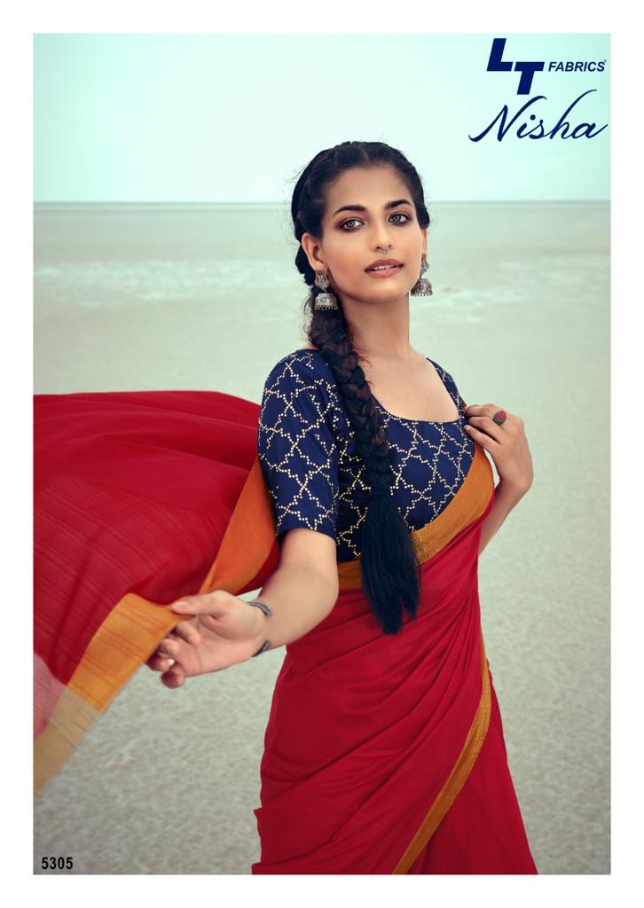 Lt Nisha Fancy Wear Handloom Silk Fancy Party Wear Latest Saree Collection
