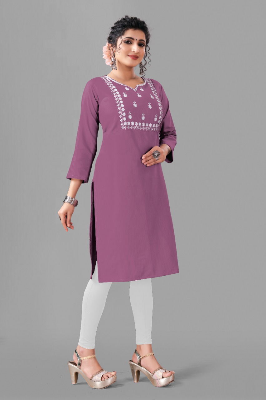 Kiwi Cotton Bland Kurti Catalog